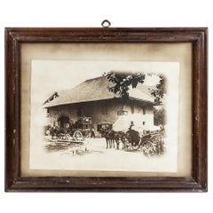 Fotografia di cavalli e carrozze di campagna inglesi