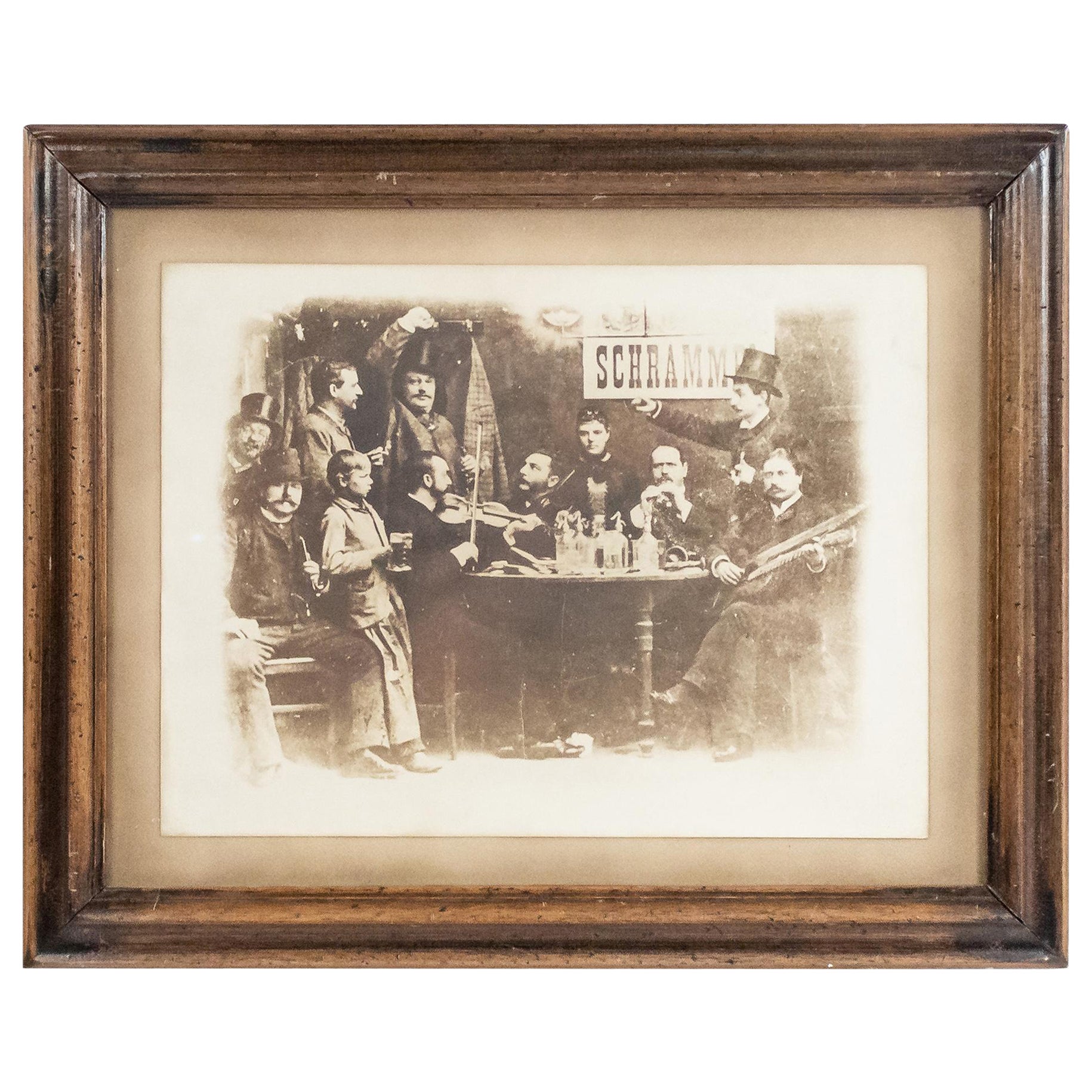 English Country Scene of Musicians For Sale