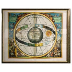 Impression encadrée d'une carte céleste de style Renaissance italienne
