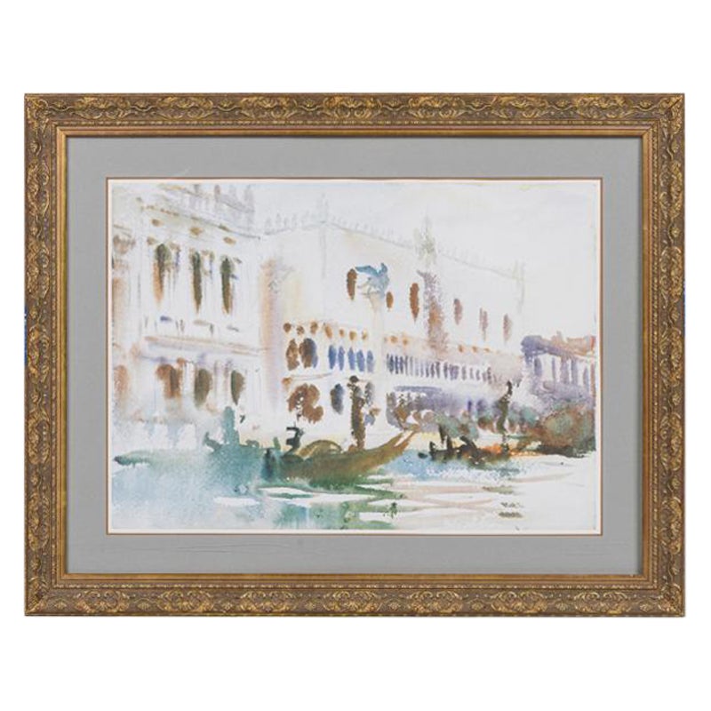 From the Gondola Watercolor