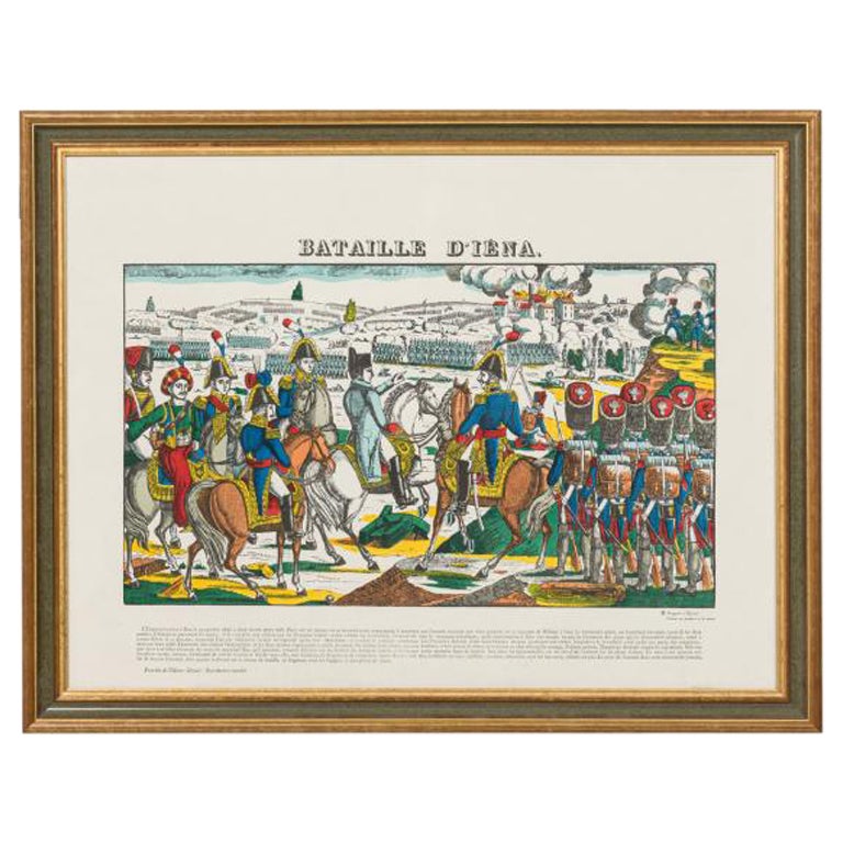 Print of "Battle Of Iena" Depicting Napoleon's Defeat