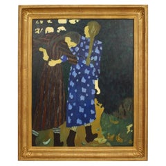 Copia del dipinto "Ragazze che camminano" di Vuillard