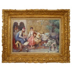 Orientalist Painting of Three Figures
