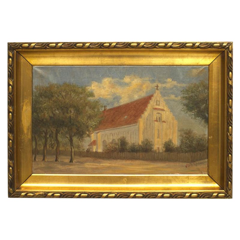 Paysage d'une église de campagne américaine