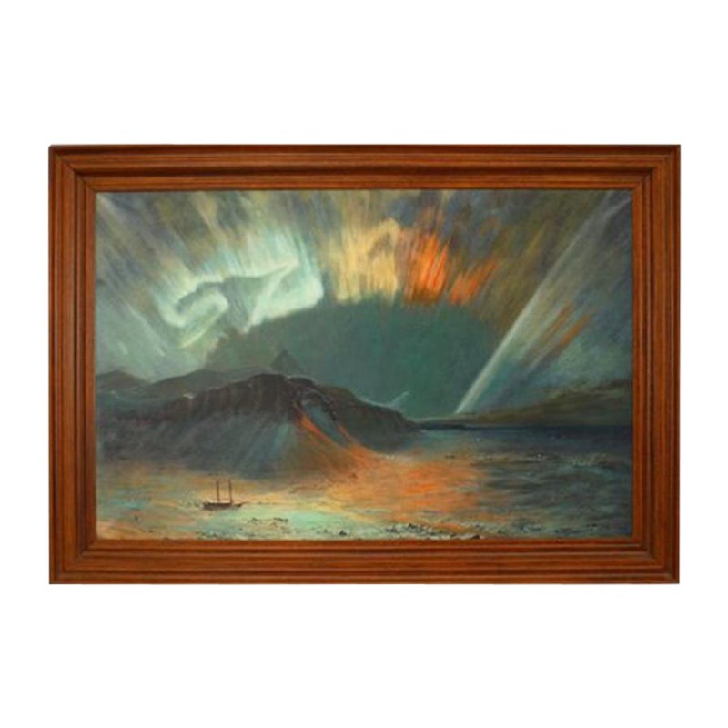 Landscape "Aurora Borealis" For Sale