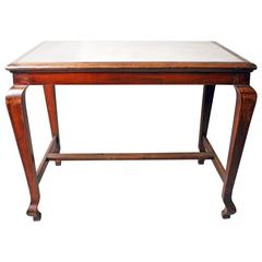 British Colonial Marble Top Table