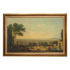 Landschaftslandschaft „Die Stadt und der Hafen von Toulon“