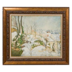 Landschaftslandschaft „Winter in Argenteuil“