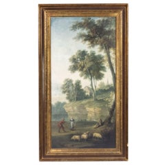 Landscape showing a Couple Dancing