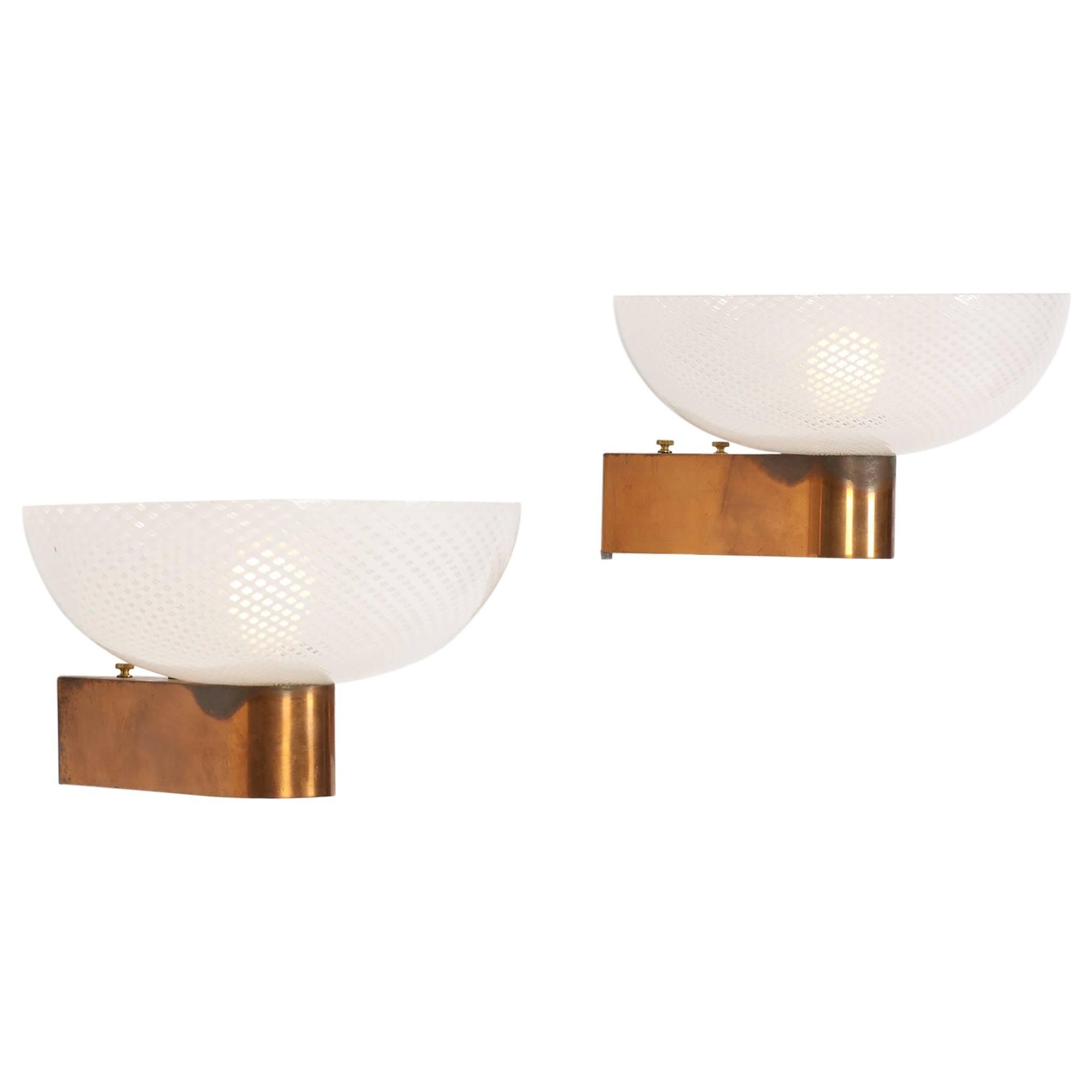 Sconces, Pair by Carlo Scarpa For Sale