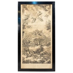 Italienische Renaissance-Lithographie mit Engeln