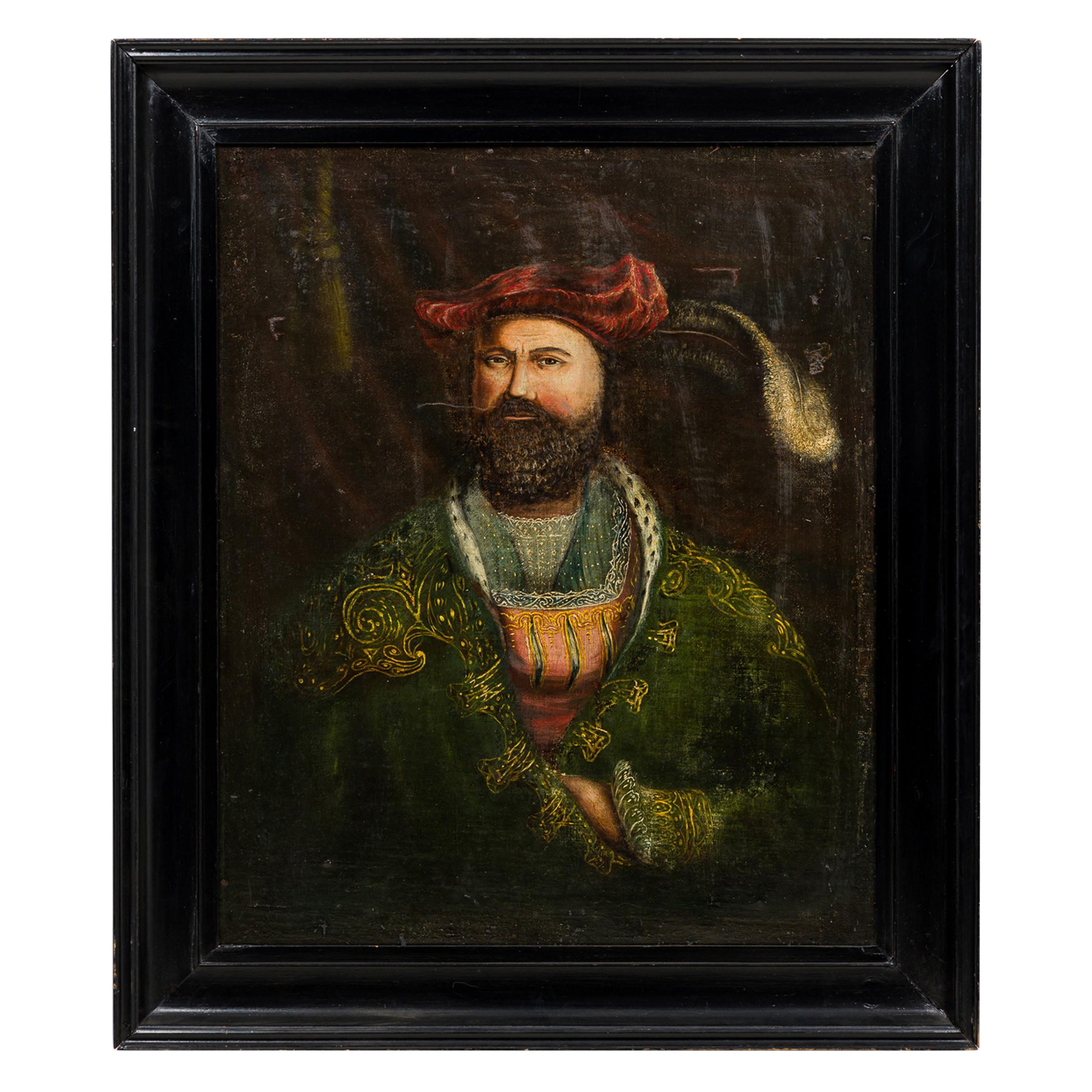 Portrait anglais de Henry VIII ébénisé
