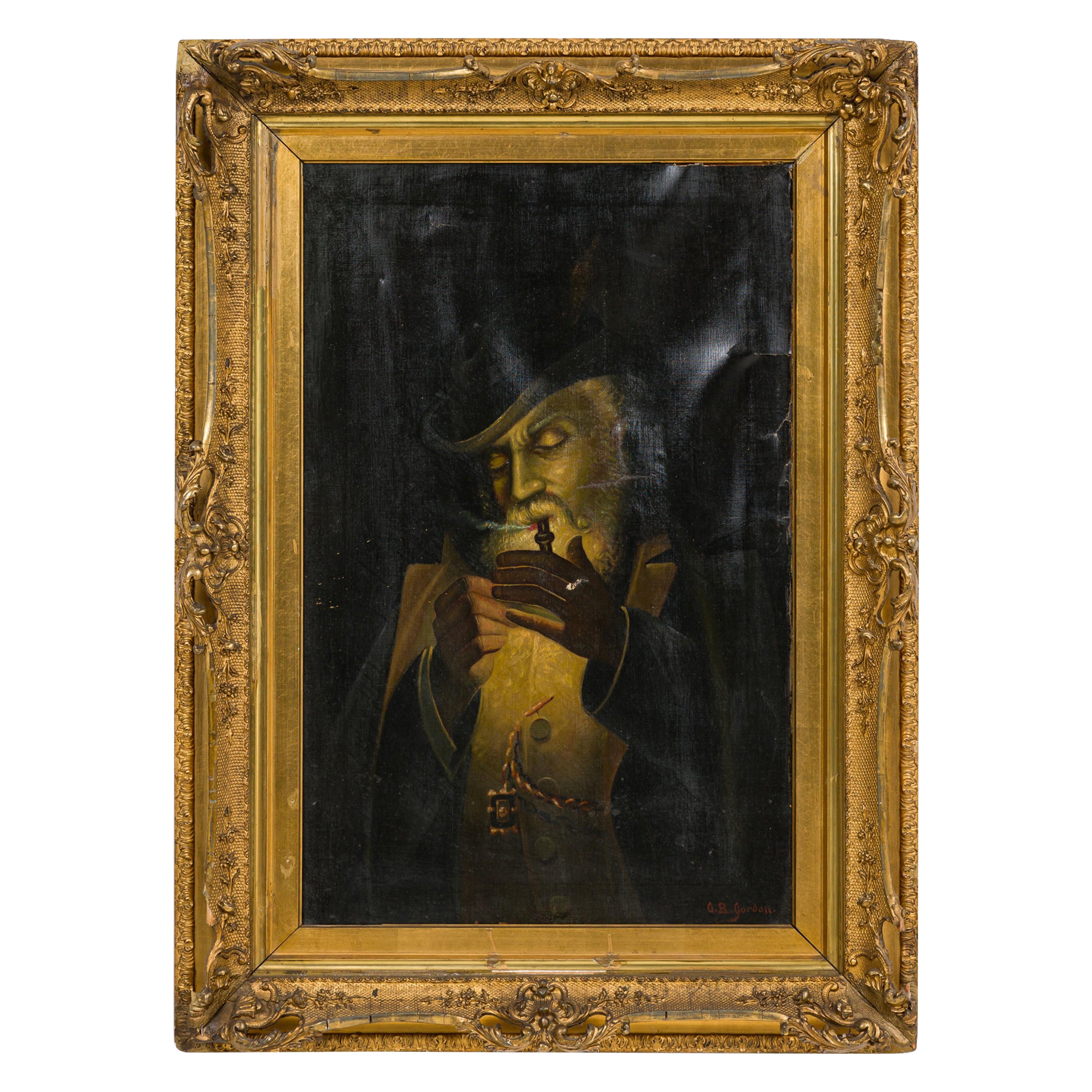 American Victorian Bearded Man Portrait