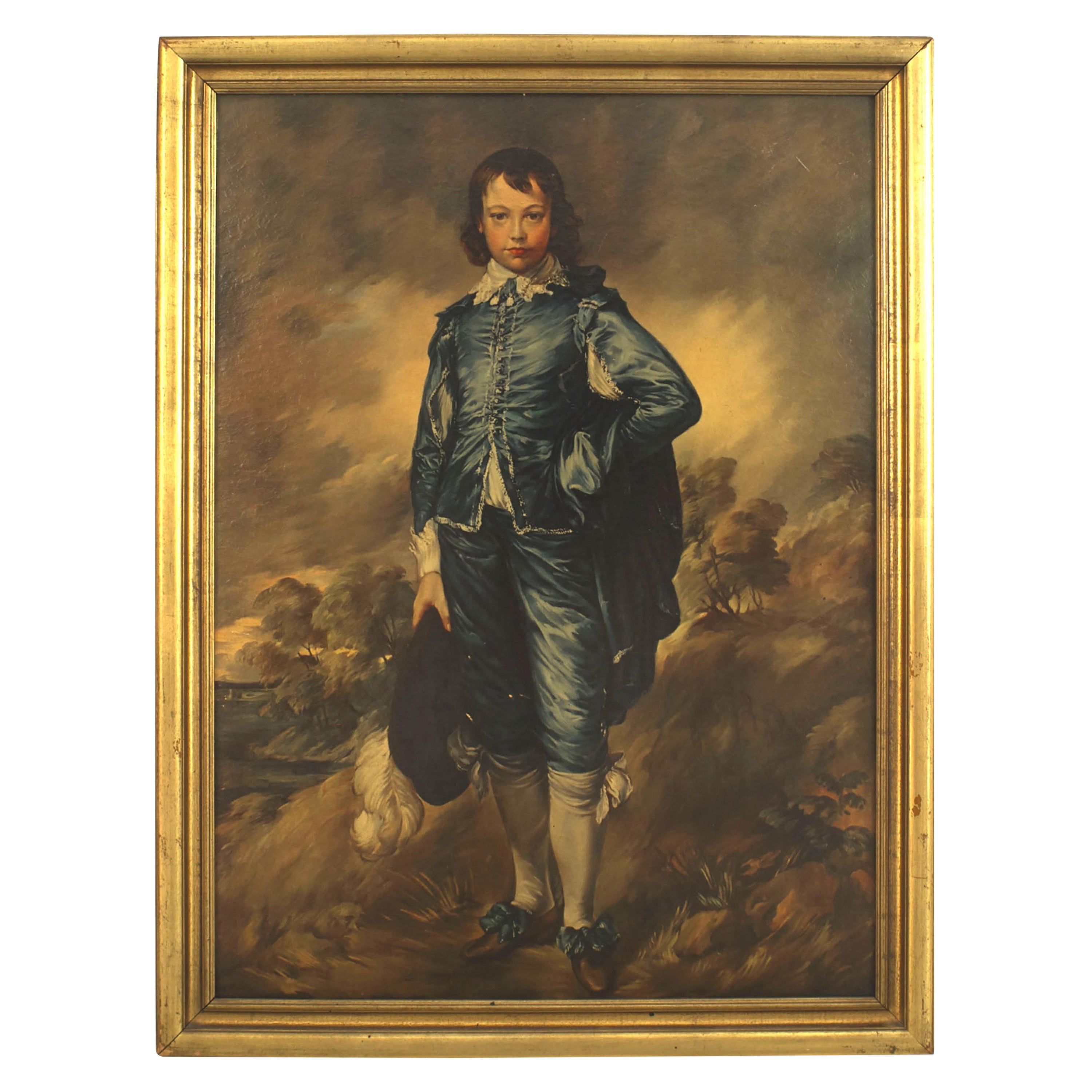 Exemplaire de la peinture « Blue Boy » de Gainsborough en vente