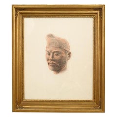 Tête d'homme asiatique Portrait de côté
