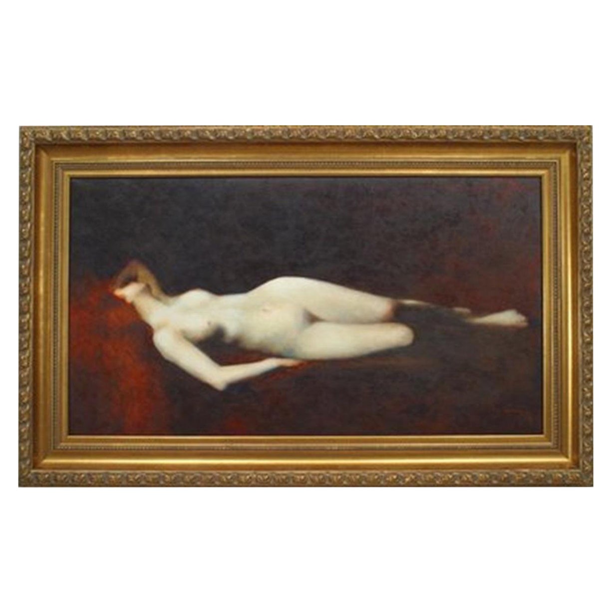 Sleeping Nude Woman Portrait