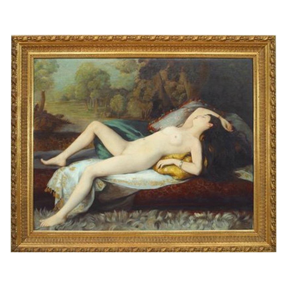 Reclining Nude Woman Painting