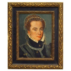 Retrato de mujer con collar