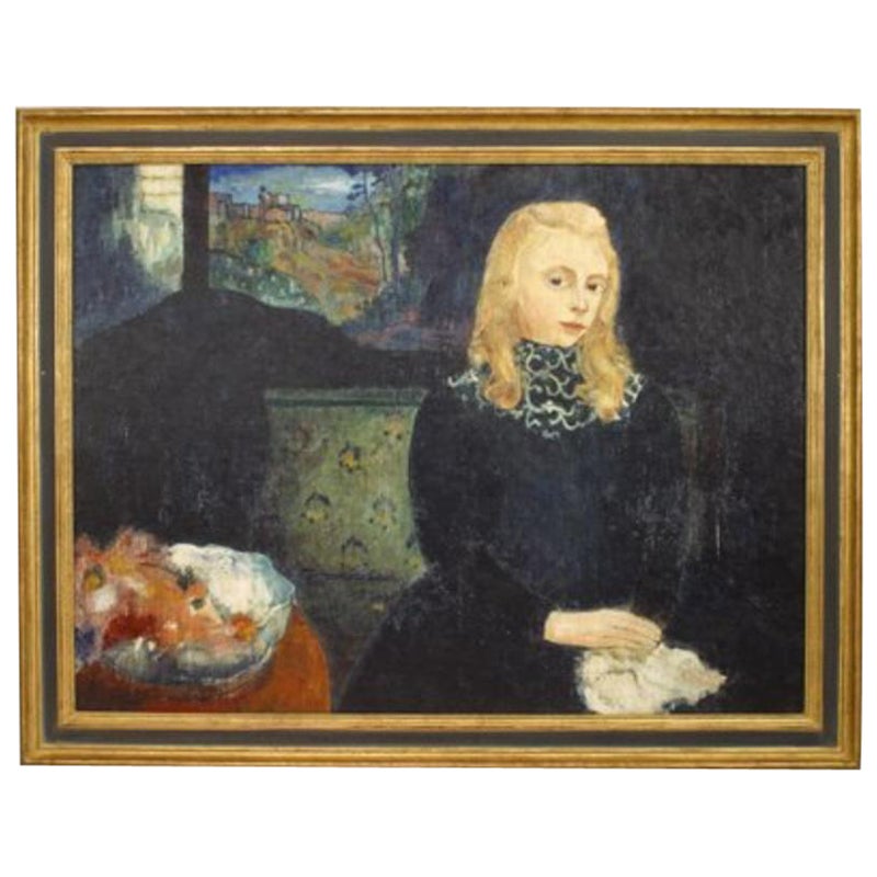 Copia di un ritratto moderno di donna bionda