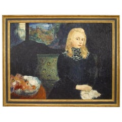 Copia di un ritratto moderno di donna bionda