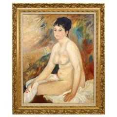 Female Bather After the Bath Portrait