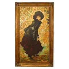 October Victorian Woman Portrait