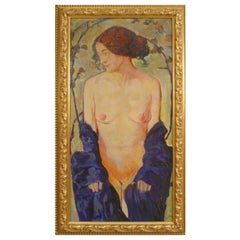 Stehende Nube mit blauem Gewand Portrait