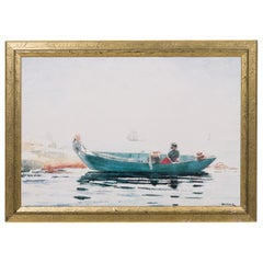 Pesca in barca a remi Paesaggio marino