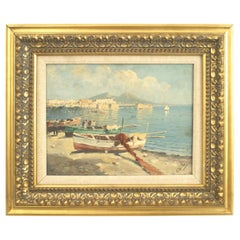 Italienisches impressionistisches Meereslandschaftsgemälde