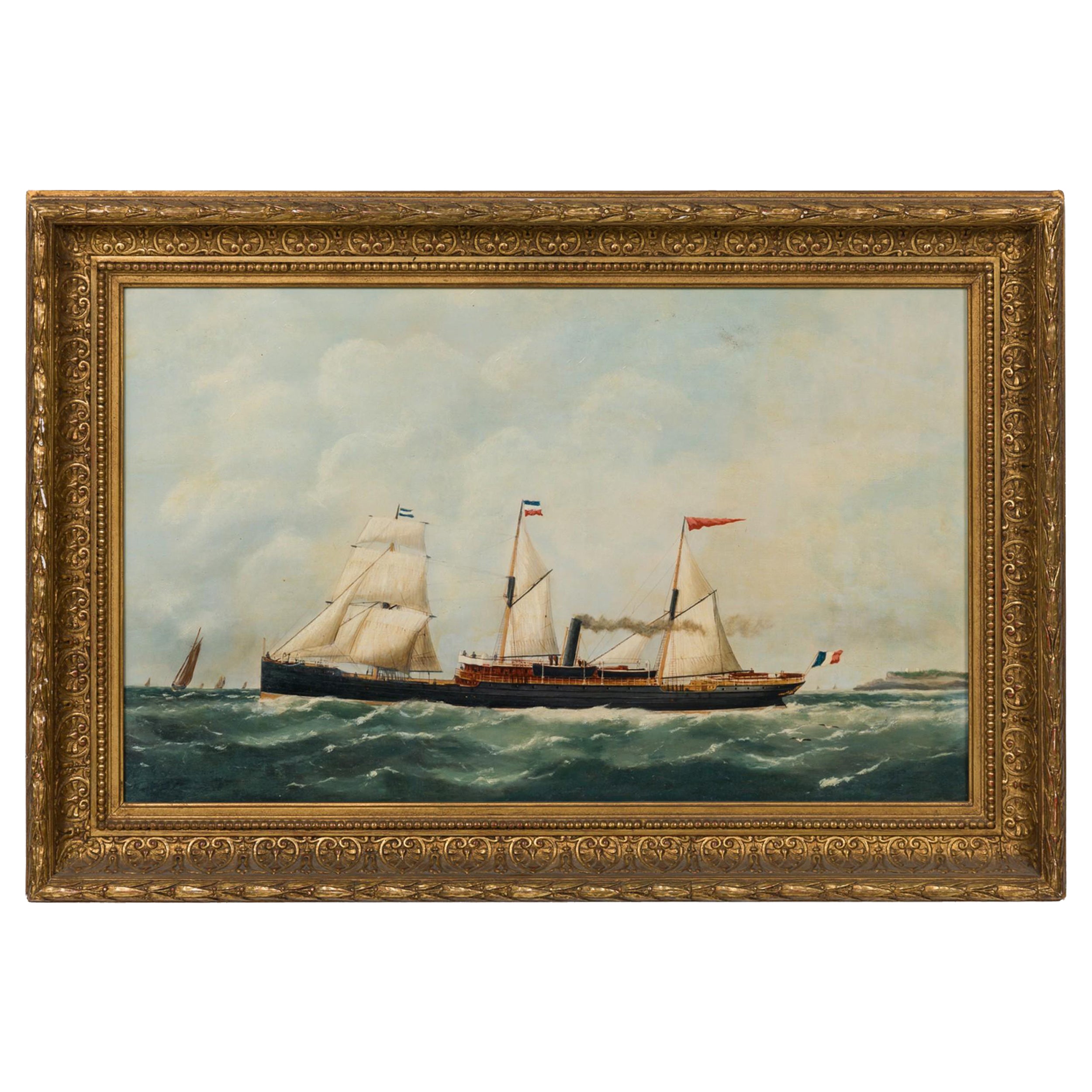 Copia di un paesaggio marino "Steamer Two