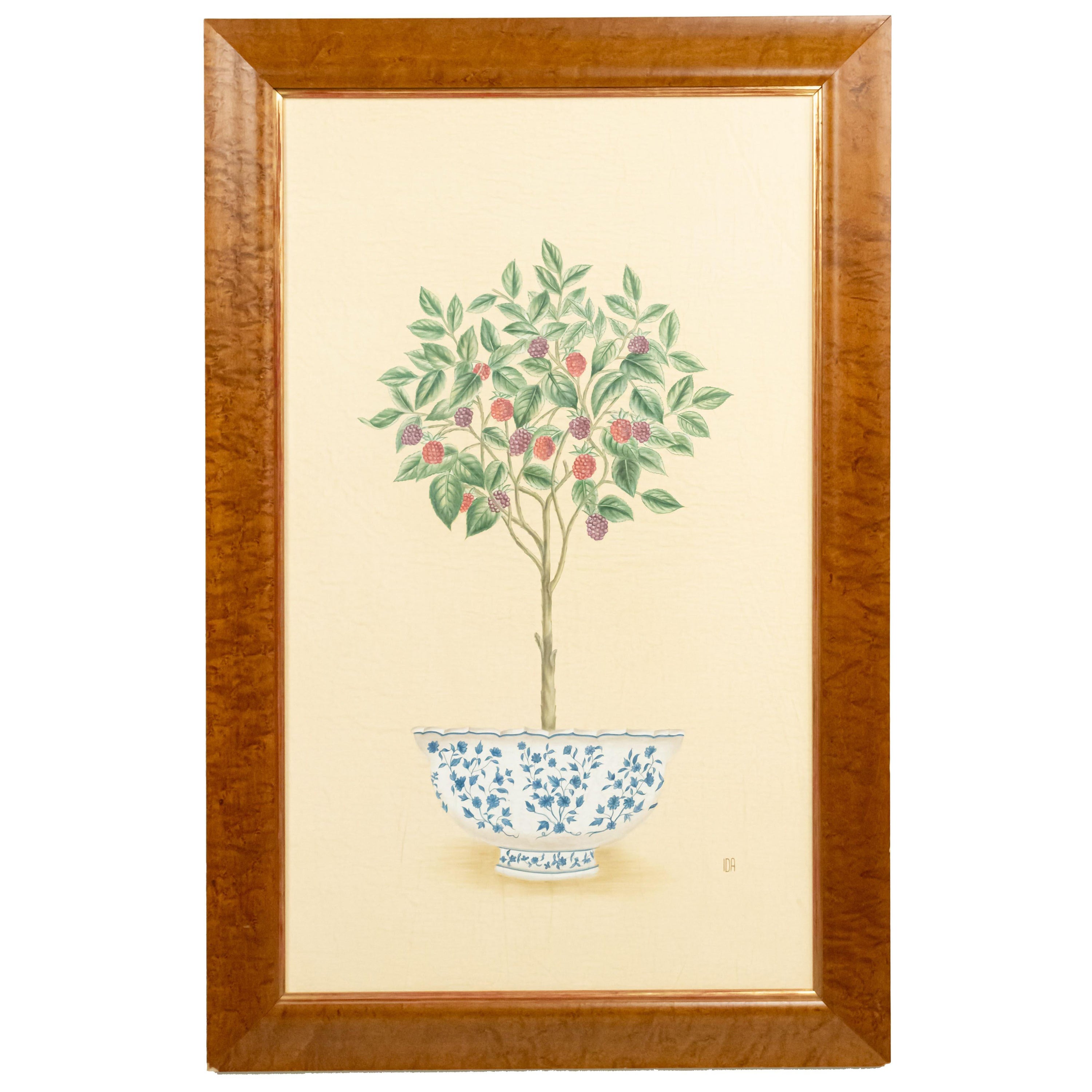 English Victorian Fruit Tree Painting