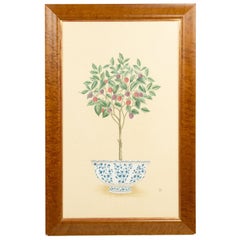 English Victorian Fruit Tree Painting