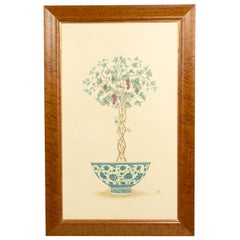 English Victorian Fruit Tree Painting
