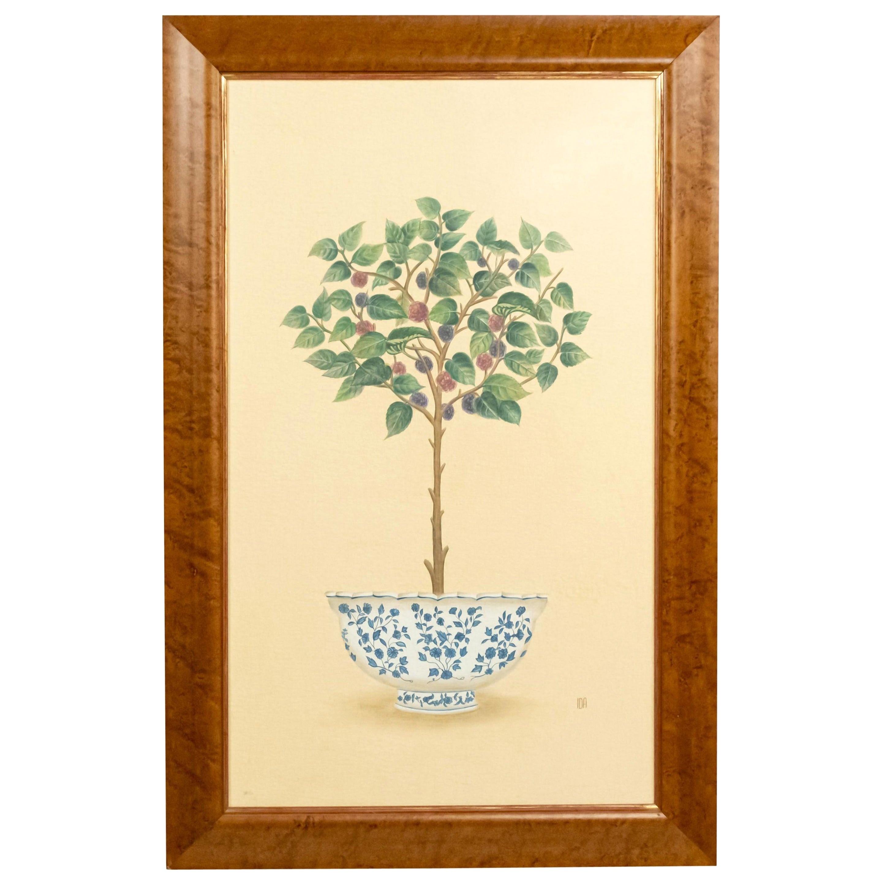 English Victorian Fruit Tree Painting