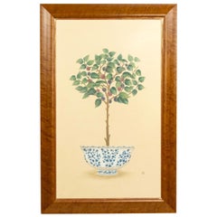 English Victorian Fruit Tree Painting