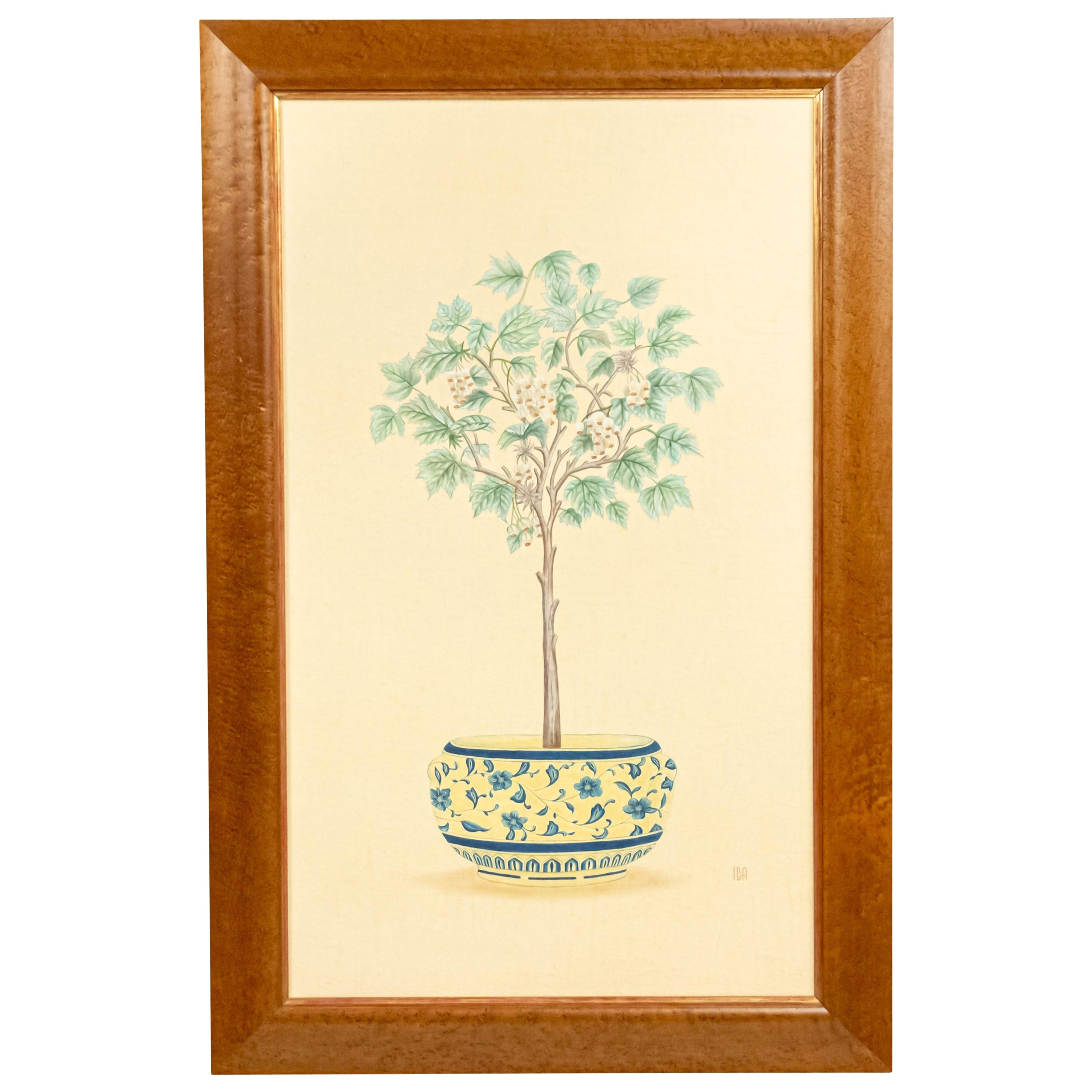 English Victorian Fruit Tree Painting