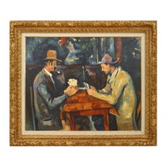 Escena interior de los jugadores de cartas