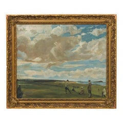 Impressionist Golfer Painting