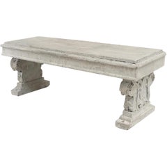 Banc de jardin d'extérieur en bois peint