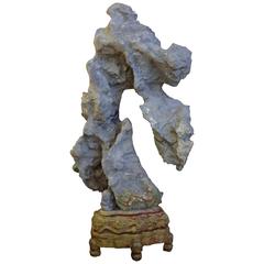 Vintage China Giant Scholar Rock Lingbi, Stunning Indoor or Outdoors