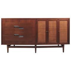 American of Martinsville Cane Front Credenza