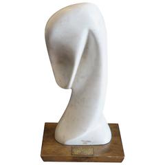 White Marble Abstract Sculpture