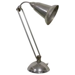Industrial Aluminum and Chrome Table Lamp Industrial Aluminum and Chrome Table Lamp