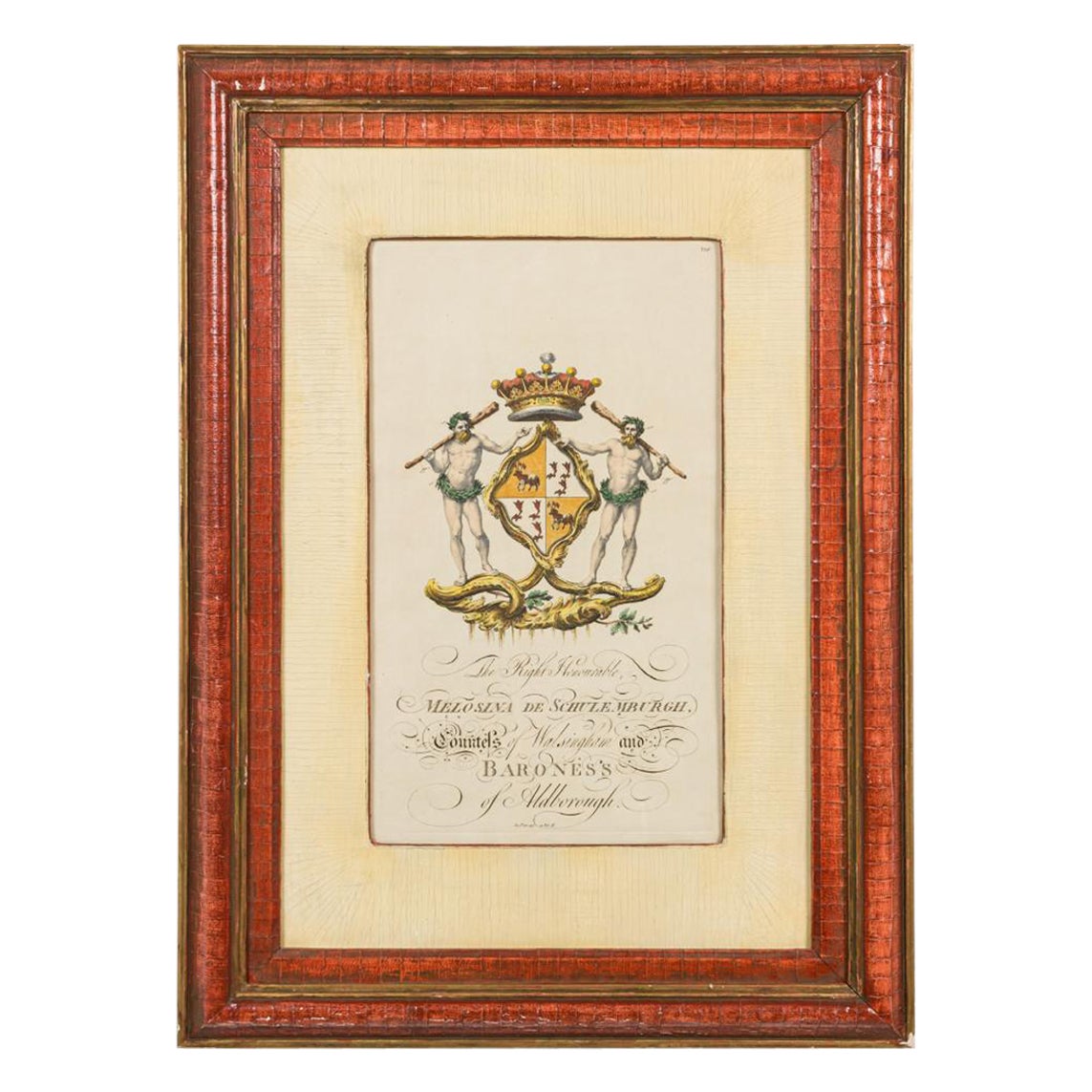 English Georgian Coat of Arms Engravings