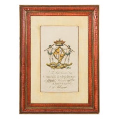 English Georgian Coat of Arms Engravings