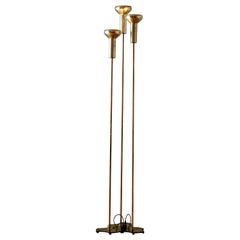 Set of three floor lamps, Model 1073 by Gino Sarfatti for Arteluce
