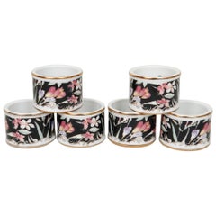 Japanese Ceramic Napkin Rings - Set of 6