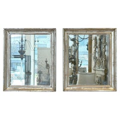 Italian silver giltwood mirrors - Circa 1860