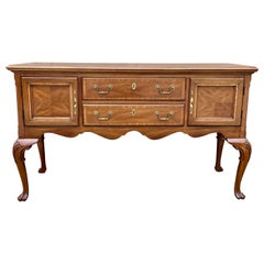 Mount Airy Chippendale Walnut Sideboard Credenza, Circa 1980s