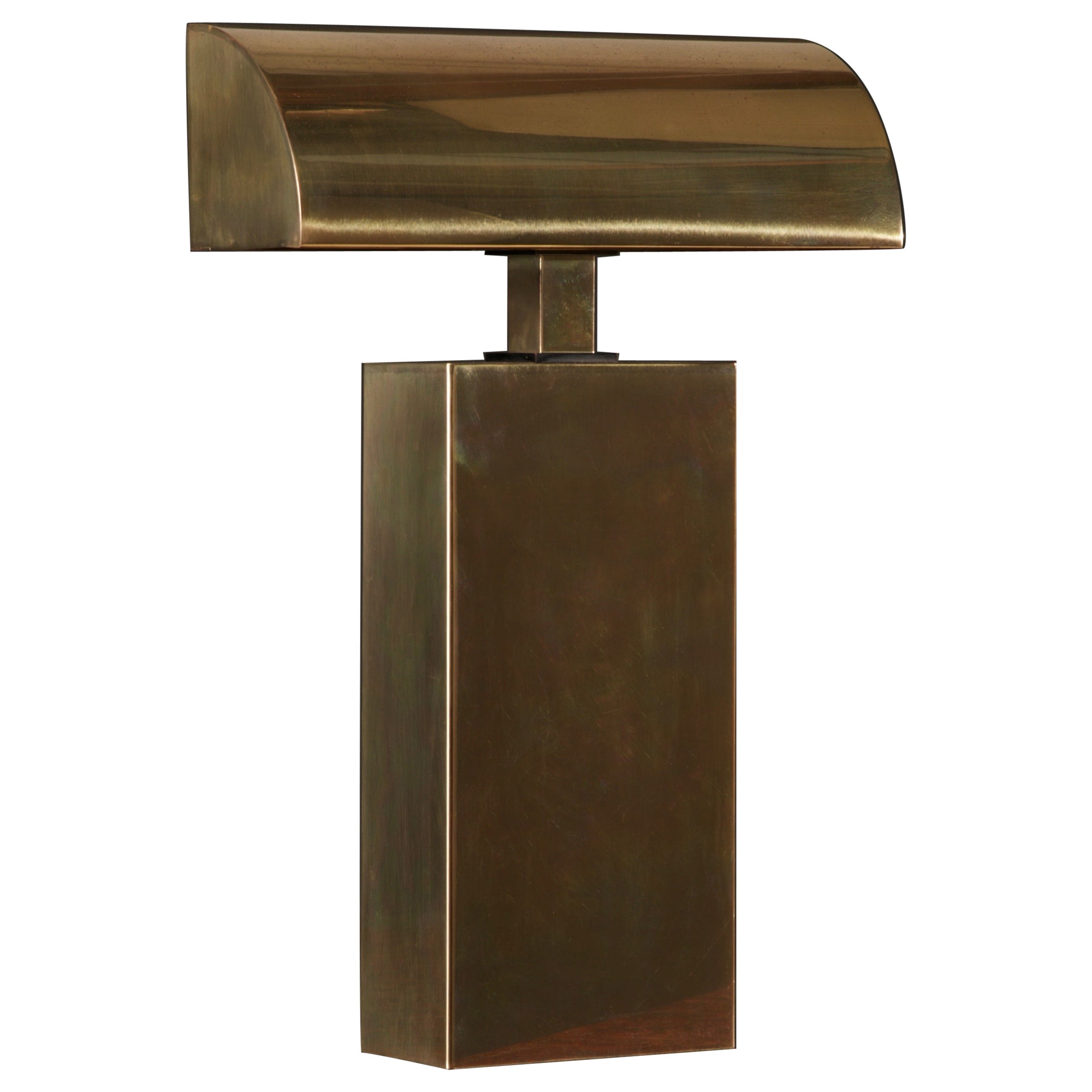 Karl Spinger 'Sculpture' Brass Table Lamp, c 1980, Signed For Sale